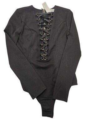 NWT STELLA LAGUNA BEACH deep v body suit SZ LARGE